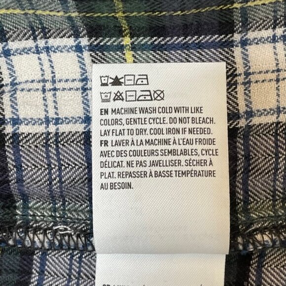 AMERICAN EAGLE Cropped Plaid Flannel Shirt - Size Medium - Picture 6 of 6